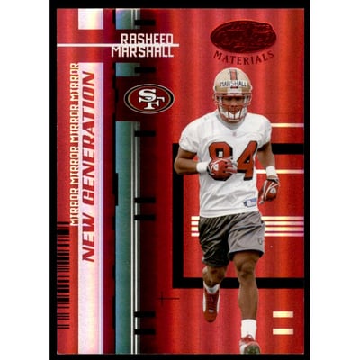 2005 Leaf Certified Materials Mirror Red #184 Rasheed Marshall