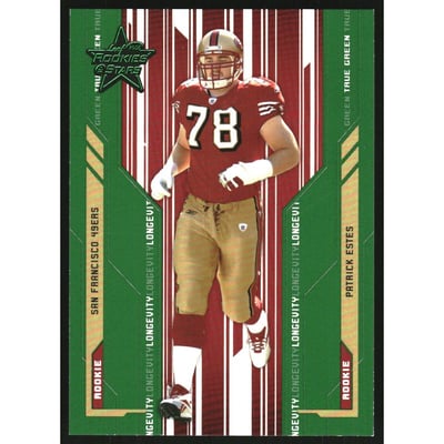 2005 Leaf Rookies and Stars Longevity True Green Parallel #186 Patrick Estes