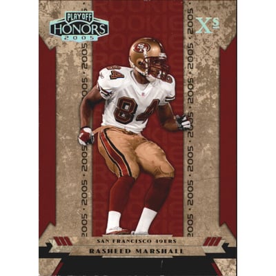 2005 Playoff Honors X's #132 Rasheed Marshall