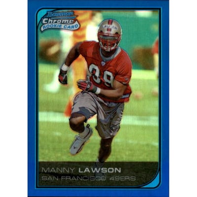 2006 Bowman Chrome Blue Refractors #65 Manny Lawson