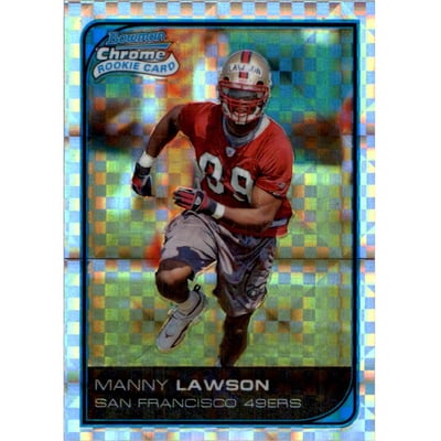 2006 Bowman Chrome Xfractors #65 Manny Lawson