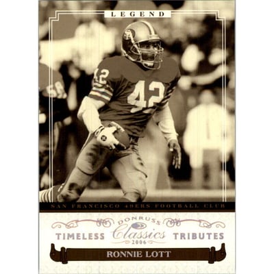 2006 Donruss Classics Timeless Tributes Bronze #261 Ronnie Lott