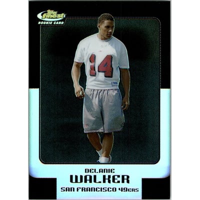 2006 Finest Black Refractors #24 Delanie Walker