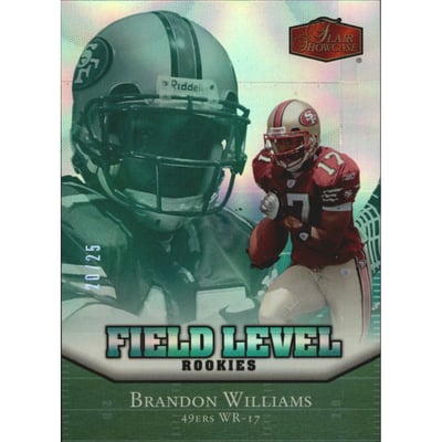 2006 Flair Showcase Emerald #222 Brandon Williams