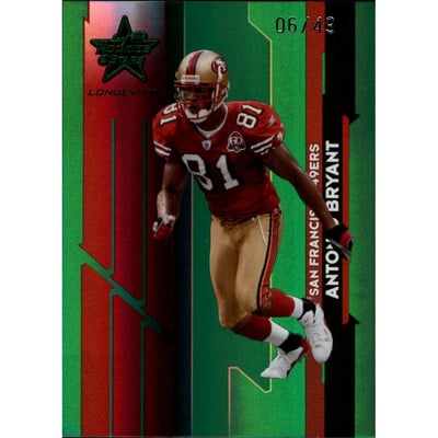 2006 Leaf Rookies and Stars Longevity Target Emerald Parallel #88 Antonio Bryant