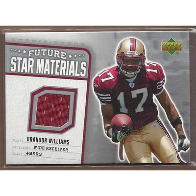 2006 Upper Deck Rookie Debut Future Star Materials Silver #FSMBW Brandon Williams