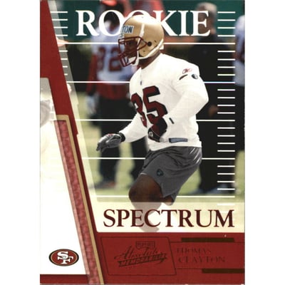 2007 Absolute Memorabilia Spectrum Red Retail #199 Thomas Clayton