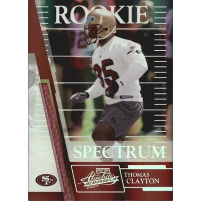 2007 Absolute Memorabilia Spectrum Silver #199 Thomas Clayton