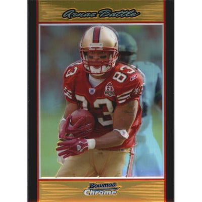 2007 Bowman Chrome Gold Refractors #BC156 Arnaz Battle