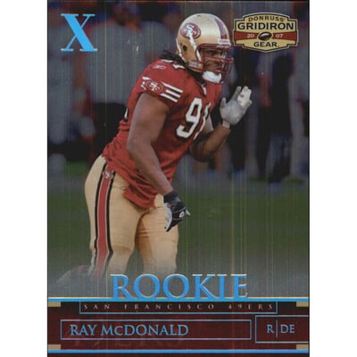 2007 Donruss Gridiron Gear Platinum Holofoil X's #175 Ray McDonald