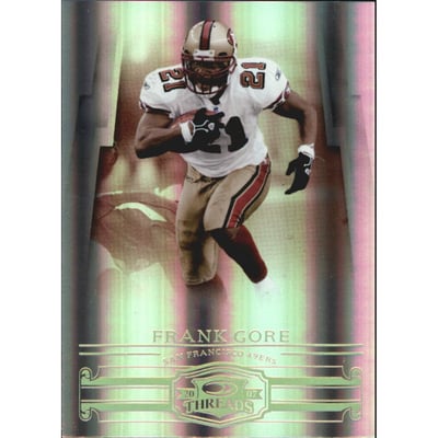 2007 Donruss Threads Gold Holofoil #118 Frank Gore