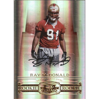 2007 Donruss Threads Rookie Autographs #182 Ray McDonald/200