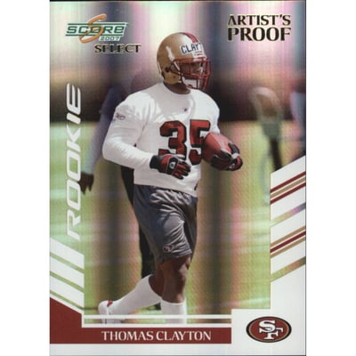 2007 Select Artist's Proof #292 Thomas Clayton