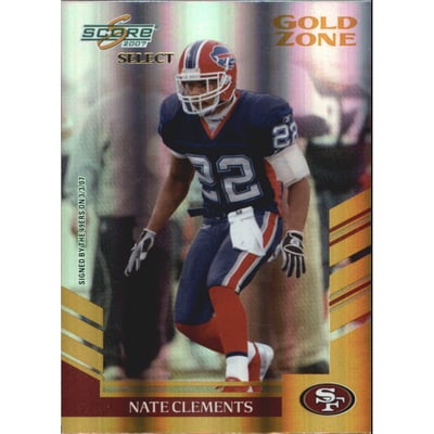 2007 Select Gold Zone #127 Nate Clements