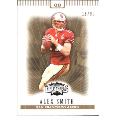 2007 Topps Triple Threads Gold #17 Alex Smith QB