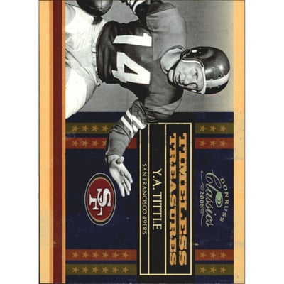 2008 Donruss Classics Timeless Treasures Gold #1 Y.A. Tittle