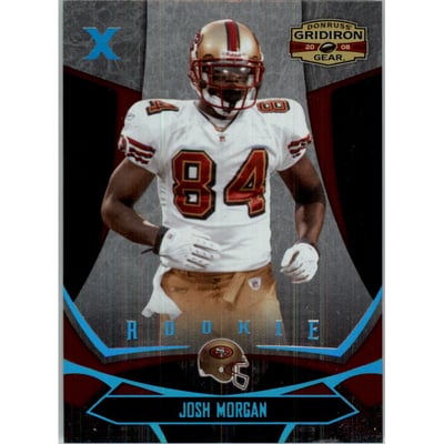 2008 Donruss Gridiron Gear Platinum Holofoil X's #149 Josh Morgan