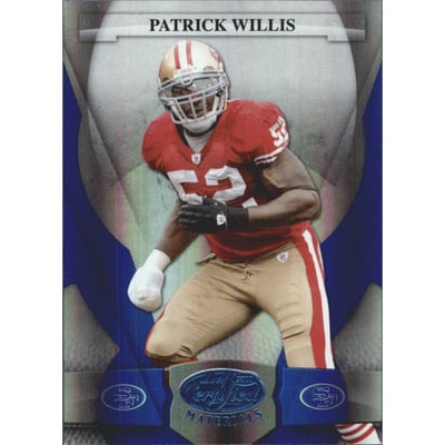 2008 Leaf Certified Materials Mirror Blue #126 Patrick Willis