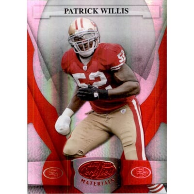 2008 Leaf Certified Materials Mirror Red #126 Patrick Willis