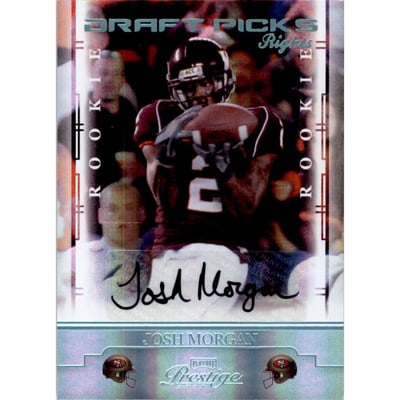 2008 Playoff Prestige Draft Picks Rights Autographs #157 Josh Morgan/250