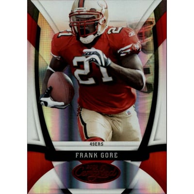 2009 Certified Mirror Red #103 Frank Gore