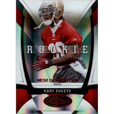 2009 Certified Mirror Red #172 Kory Sheets