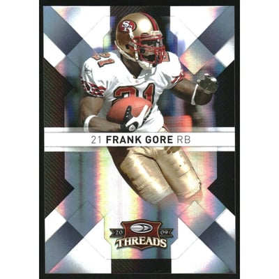 2009 Donruss Threads Platinum Holofoil #83 Frank Gore