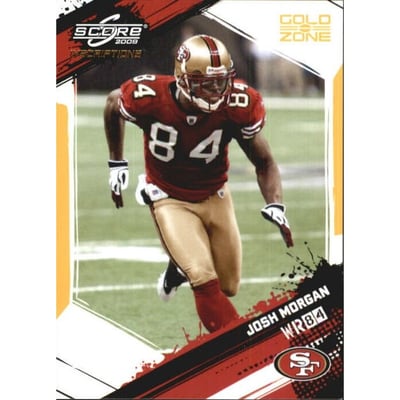 2009 Score Inscriptions Gold Zone #249 Josh Morgan