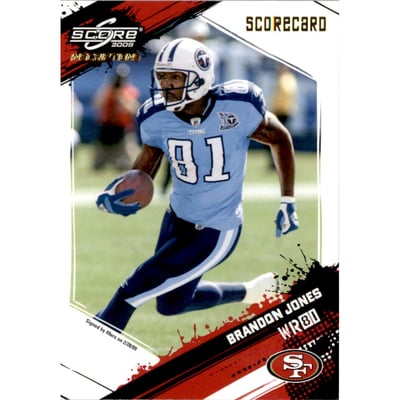 2009 Score Inscriptions Scorecard #246 Brandon Jones