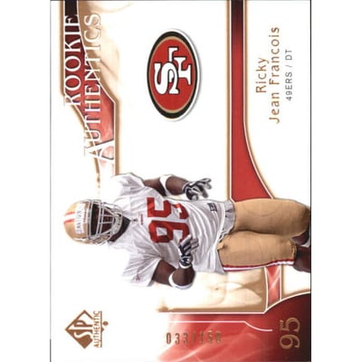 2009 SP Authentic Bronze #226 Ricky Jean-Francois