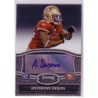 2010 Bowman Sterling #BSAAD Anthony Dixon AU D