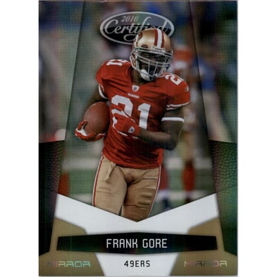 2010 Certified Mirror Gold #128 Frank Gore