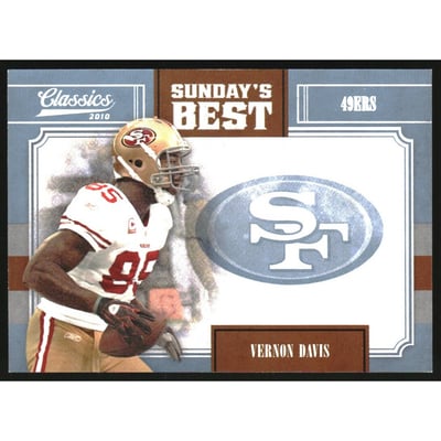 2010 Classics Sunday's Best Platinum #1 Vernon Davis