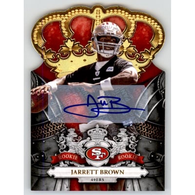 2010 Crown Royale Autographs Gold #141 Jarrett Brown/25