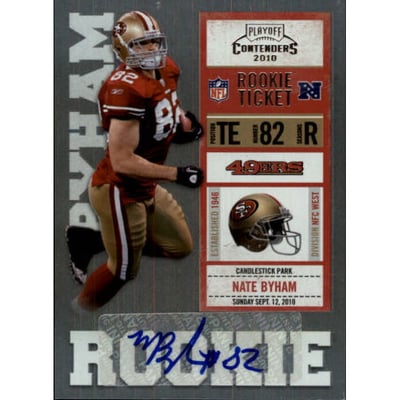 2010 Playoff Contenders #175 Nate Byham AU RC