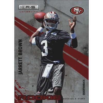 2010 Rookies and Stars Longevity Ruby #200 Jarrett Brown