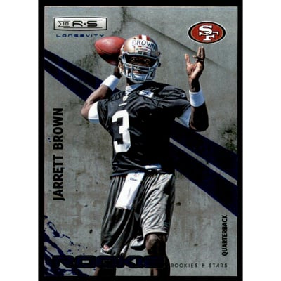 2010 Rookies and Stars Longevity Sapphire #200 Jarrett Brown