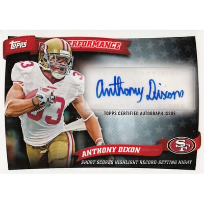 2010 Topps Peak Performance Autographs #PPAAD Anthony Dixon