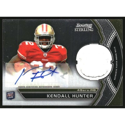 2011 Bowman Sterling #BSARKH Kendall Hunter JSY AU
