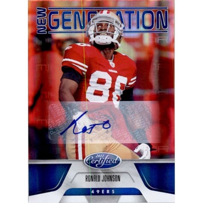 2011 Certified Mirror Blue Signatures #233 Ronald Johnson/100