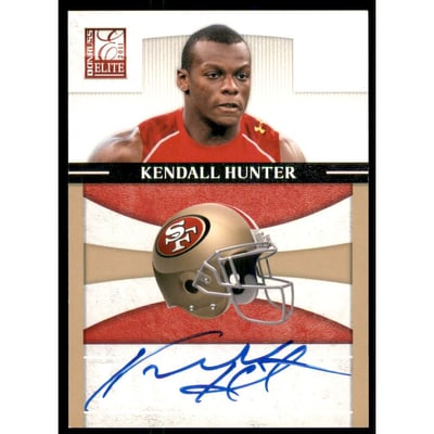 2011 Donruss Elite Rookie NFL Team Logo Autographs #21 Kendall Hunter
