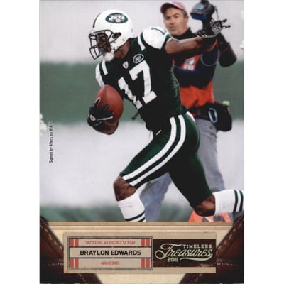 2011 Timeless Treasures Gold #11 Braylon Edwards