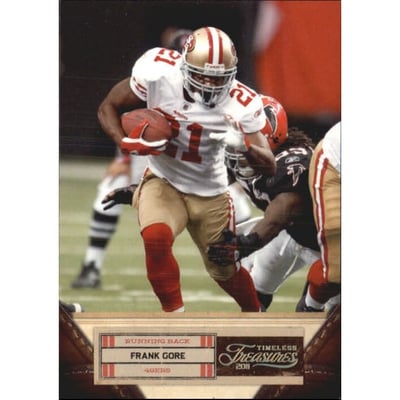 2011 Timeless Treasures Gold #34 Frank Gore