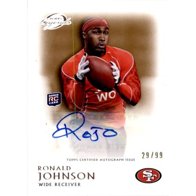 2011 Topps Legends Rookie Autographs Bronze #RARJ Ronald Johnson