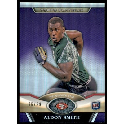 2011 Topps Platinum Purple Refractors #66 Aldon Smith