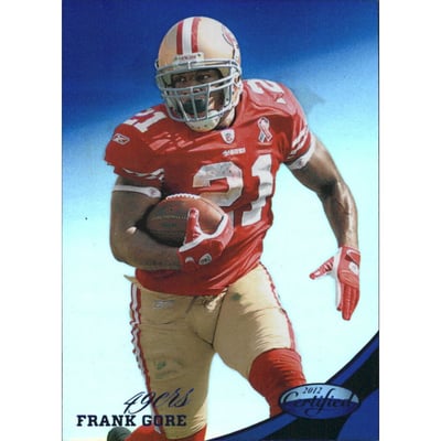 2012 Certified Mirror Blue #132 Frank Gore