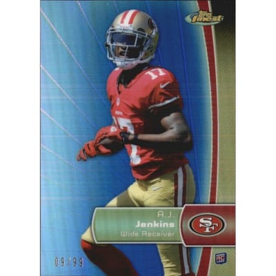 2012 Finest Blue Refractors #111 A.J. Jenkins