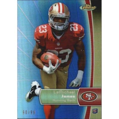 2012 Finest Blue Refractors #112 LaMichael James