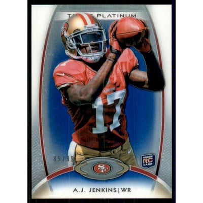 2012 Topps Platinum Blue Refractors #111 A.J. Jenkins