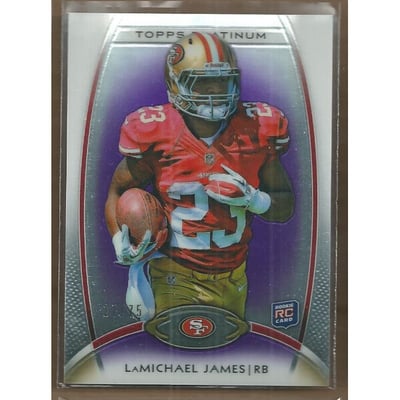 2012 Topps Platinum Purple Refractors #112 LaMichael James
